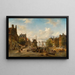 Le Singel ja Brouwersgracht, Amsterdam - Elias Pieter van Bommel — kehystetty taideteos seinällä