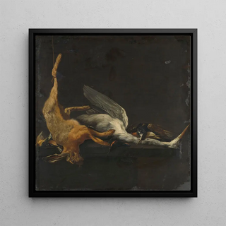 Elias Vonck - Still Life with Hare Heron and other Birds.webp