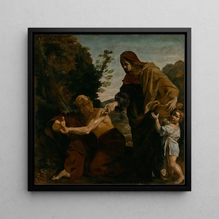 Élie recevant du pain de la veuve de Sarepta - Giovanni Lanfranco