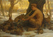 Nuori Marsyas, Marsyas lumouksissaan jäniksiä - Elihu Vedder — näkymä teoksesta