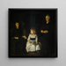 Elinor Jean ja Anna - George Wesley Bellows — kehystetty taideteos seinällä