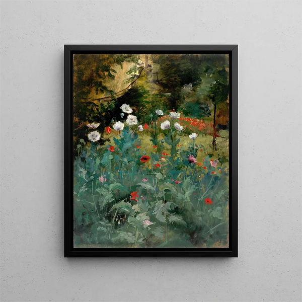 Coquelicots - Eliphalet Fraser Andrews — kehystetty taideteos seinällä