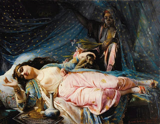 Princesse Nazili Hanum - Elisabeth Jerichau-Baumann — näkymä teoksesta