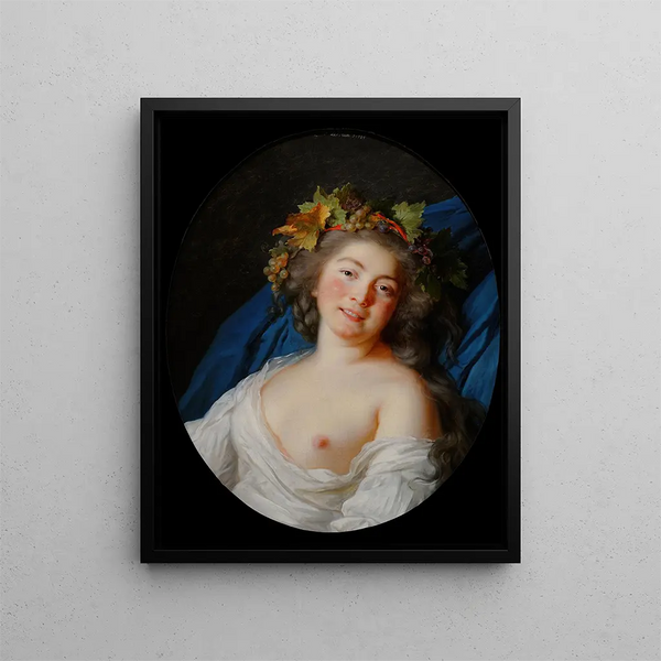 Bacchante - Elisabeth Louise Vigée Le Brun — kehystetty taideteos seinällä