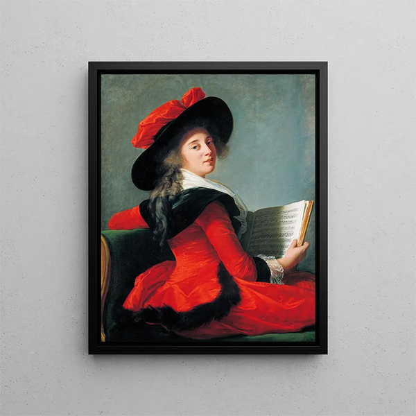 Baronne de Crussol - Elisabeth Louise Vigée Le Brun — kehystetty taideteos seinällä