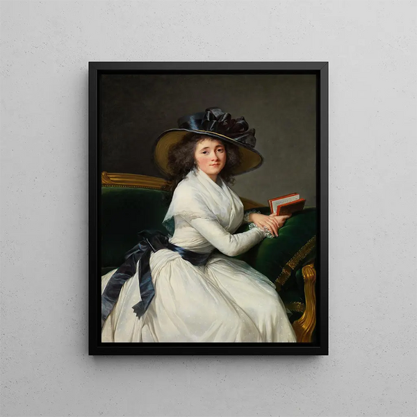 Comtesse de la Châtre Marie Charlotte Louise Perrette Aglaé Bontemps - Elisabeth Louise Vigée Le Brun — kehystetty taideteos seinällä