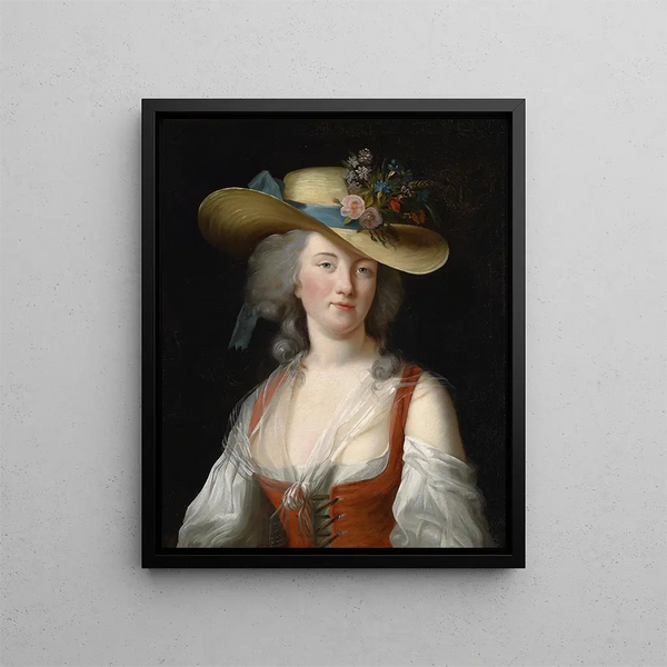 Portrait Anne Catherine Le Preudhomme de Chatenoy Comtesse de Verdun - Elisabeth Louise Vigée Le Brun — kehystetty taideteos seinällä