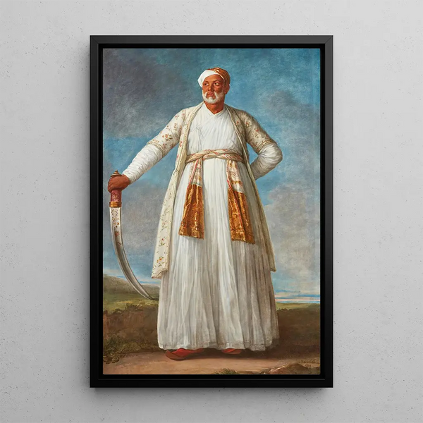 Muhammad Dervish Khanin muotokuva - Elisabeth Louise Vigée Le Brun — kehystetty taideteos seinällä