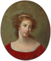Portrait de femme en robe rouge - Elisabeth Louise Vigée Le Brun — näkymä teoksesta