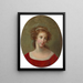 Portrait de femme en robe rouge - Elisabeth Louise Vigée Le Brun — kehystetty taideteos seinällä