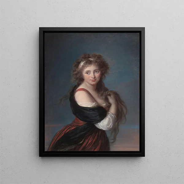 Hyacinthe Gabrielle Roland - Elisabeth Louise Vigée Le Brun — kehystetty taideteos seinällä