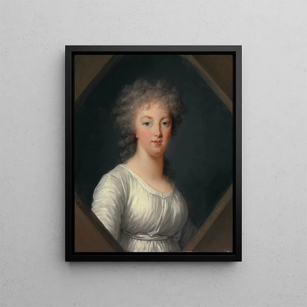 Marie-Antoinette'n 1755-1793 - Elisabeth Louise Vigée Le Brun — kehystetty taideteos seinällä