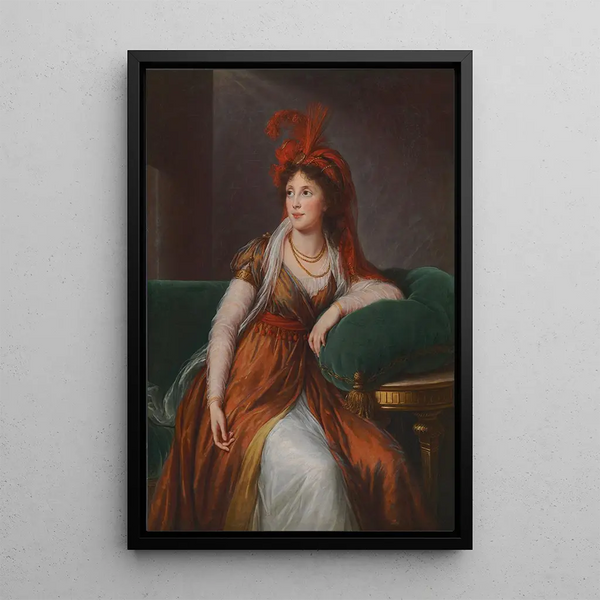 Kuvausprinssi Anna Aleksandrovna Galitzin - Elisabeth Louise Vigée Le Brun — kehystetty taideteos seinällä