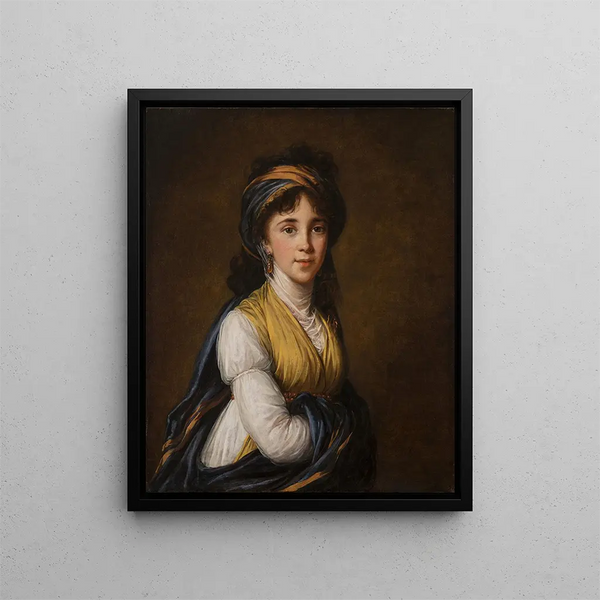 Portrait de la princesse Belozersky - Elisabeth Louise Vigée Le Brun — kehystetty taideteos seinällä