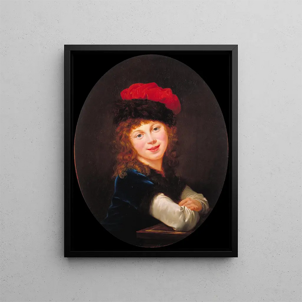 Portrait d'une fille - Elisabeth Louise Vigée Le Brun — kehystetty taideteos seinällä