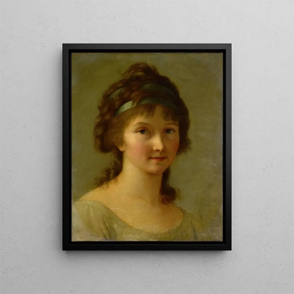 Portrait d'une dame - Elisabeth Louise Vigée Le Brun — kehystetty taideteos seinällä