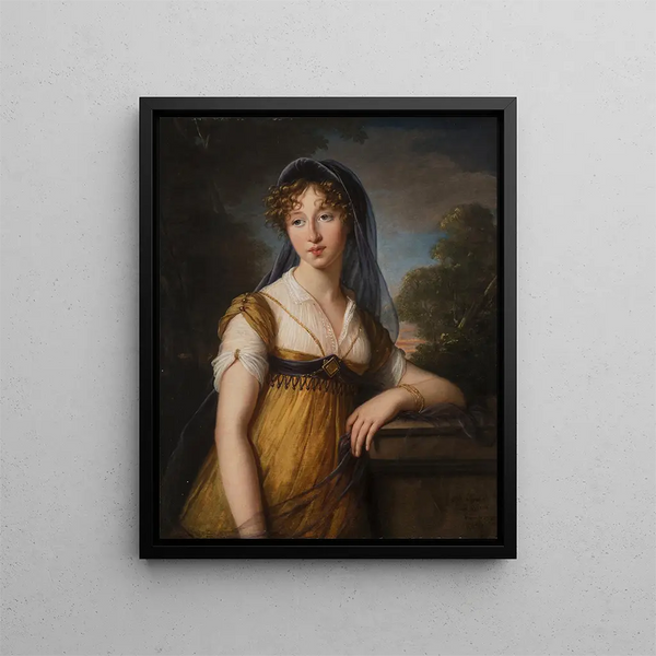 Portrait d'une femme - Elisabeth Louise Vigée Le Brun — kehystetty taideteos seinällä