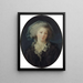 Portrait présumé de Charlotte Françoise Bergeret de Norinval - Elisabeth Louise Vigée Le Brun — kehystetty taideteos seinällä