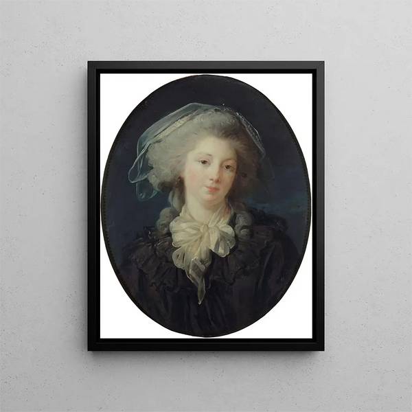 Portrait présumé de Charlotte Françoise Bergeret de Norinval - Elisabeth Louise Vigée Le Brun — kehystetty taideteos seinällä