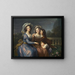 La marquise de Pezay et la marquise de Roug avec ses fils Alexis et Adrien - Elisabeth Louise Vigée Le Brun — kehystetty taideteos seinällä
