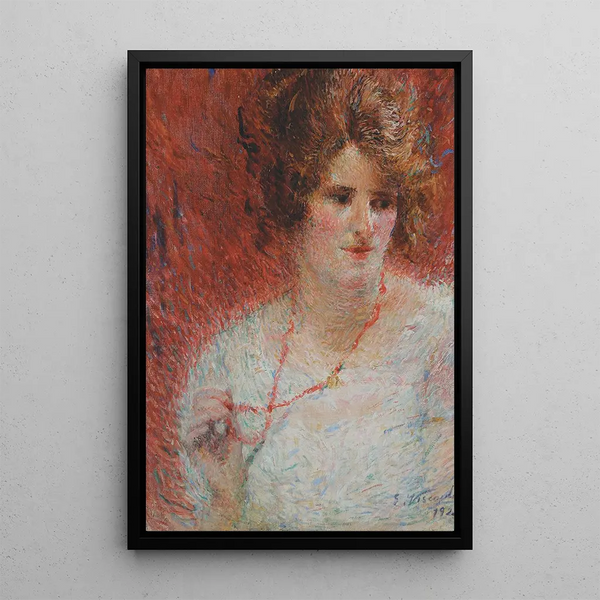 Le collier - Eliseu Visconti — kehystetty taideteos seinällä