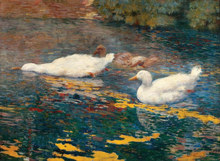 Eliseu Visconti - Patinhos no lago.webp