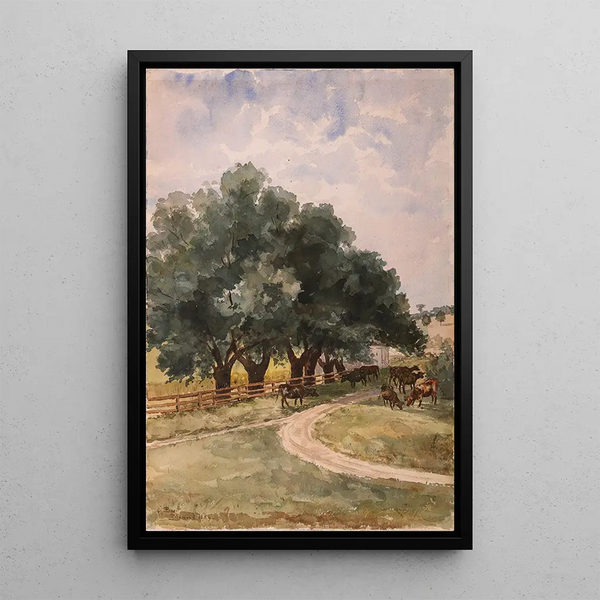 Richmond-maalaus - Elizabeth Boott Duveneck — kehystetty taideteos seinällä