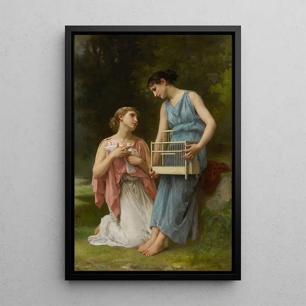 La Captive - Elizabeth Jane Gardner Bouguereau — kehystetty taideteos seinällä