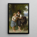 Les Trois Amis - Elizabeth Jane Gardner Bouguereau — kehystetty taideteos seinällä