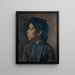 Tête de fille - Elizabeth Nourse — kehystetty taideteos seinällä