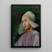 Pieni tyttö Volendamista - Elizabeth Nourse — kehystetty taideteos seinällä