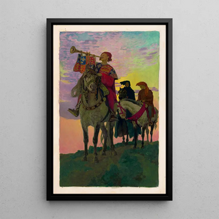 Elizabeth Shippen Green Elliott - Once more the herald set the trumpet to his lips and blew.webp