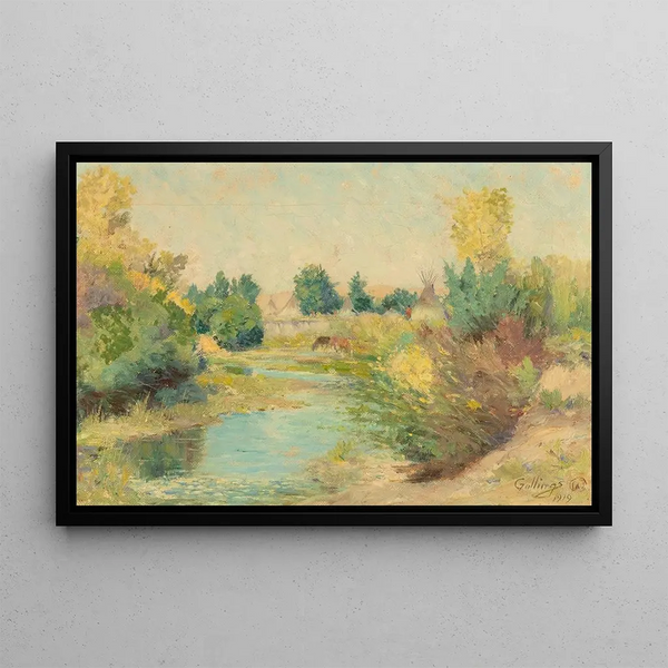 Elling William Gollings - Watering Hole Indian Village.webp