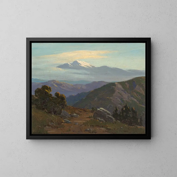 Vue de montagne - Elmer Wachtel — kehystetty taideteos seinällä