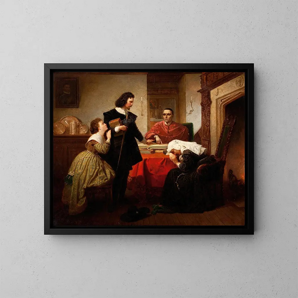 La réception de l'ordre - Emanuel Gottlieb Leutze — kehystetty taideteos seinällä