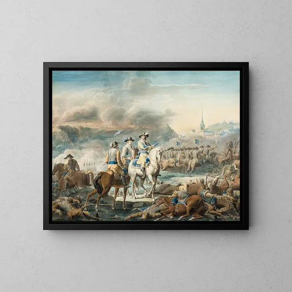 Le roi Gustave II Adolphe de Suède à Wittstock - Emanuel Limnell — kehystetty taideteos seinällä