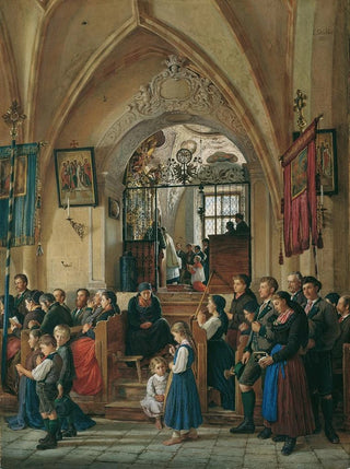 Emanuel Stckler - Inneres der Pfarrkirche von Aussee.webp