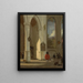 Intérieur de la vieille église de Delft - Emanuel de Witte — kehystetty taideteos seinällä