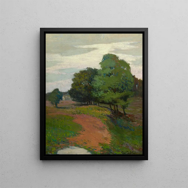 maisemasta - Emil Carlsen — kehystetty taideteos seinällä