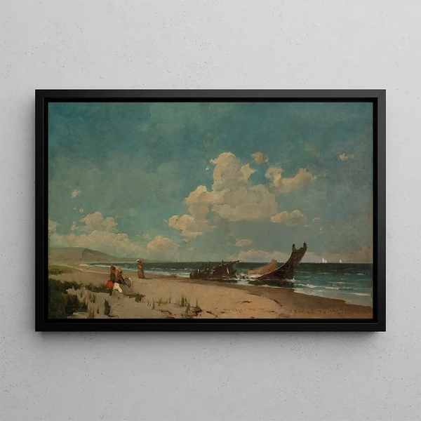 Nantasketin ranta - Emil Carlsen — kehystetty taideteos seinällä
