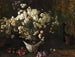 Kukkakimppu chrysanthèmeja - Emil Carlsen — näkymä teoksesta