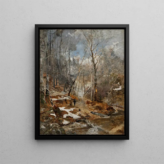 Emil Jakob Schindler - Februarstimmung Vorfrhling im Wienerwald.webp