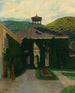 Château devant un paysage vallonné - Emil Orlik — näkymä teoksesta