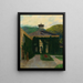 Château devant un paysage vallonné - Emil Orlik — kehystetty taideteos seinällä