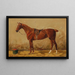 Alezan-maalaus tallissa - Emil Volkers — kehystetty taideteos seinällä