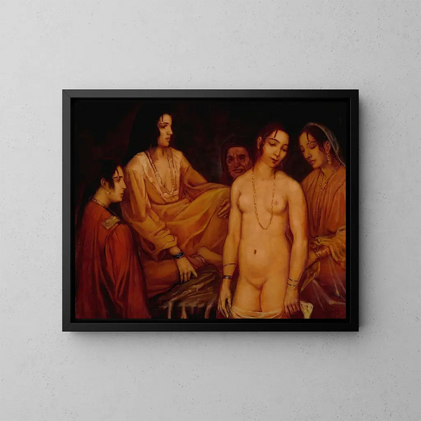 Au harem - Émile Bernard — kehystetty taideteos seinällä
