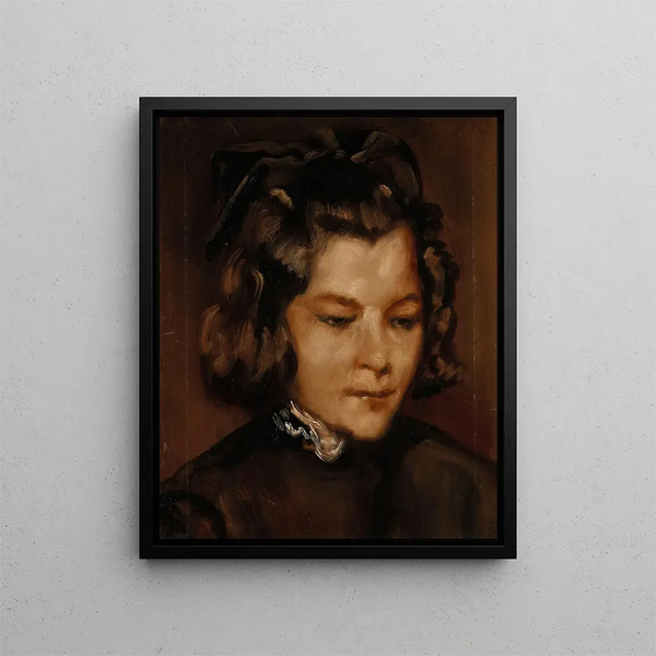 Portrait d'Aude - Émile Bernard — kehystetty taideteos seinällä