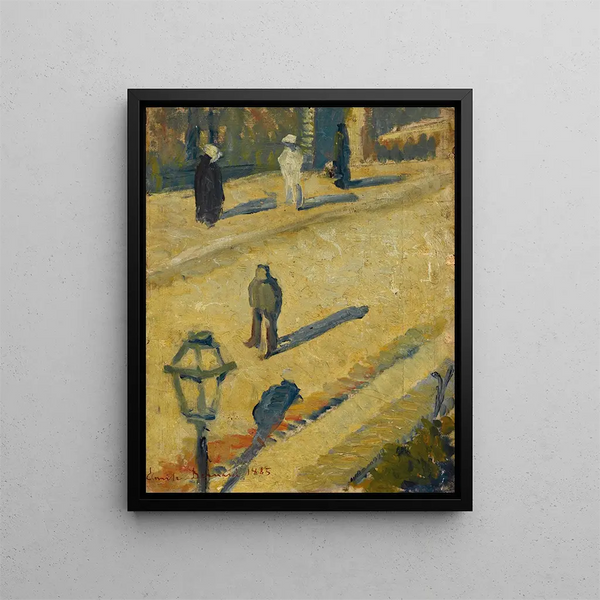 Rue Square - Émile Bernard — kehystetty taideteos seinällä