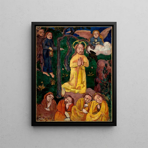 Christ jaune - Émile Bernard — kehystetty taideteos seinällä