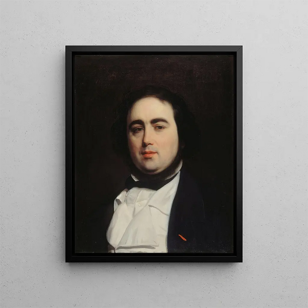 Jules Janin 1804-1874 kirjailija ja kriitikko - Émile Champmartin — kehystetty taideteos seinällä